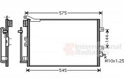 VAN WEZEL 43005395 -  Конденсатор, кондиционер